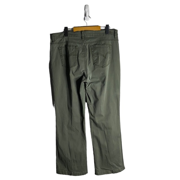 Gloria Vanderbilt Jeans Women's Green Khaki Slim Straight Jeans - Picture 10 of 10